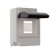 Shield Luazon Lighting Shchrn-P-4, 4 modules, IP30, with a lid, hinged, plastic, white color