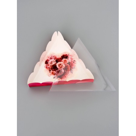 Cookie box, confectionery packaging, "heart", 18 x 18 x 4 cm-3