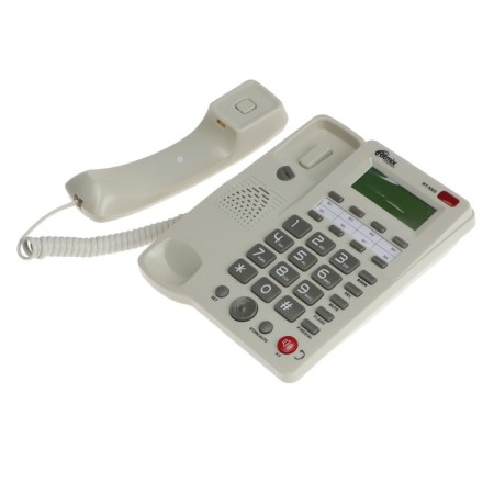Wending phone Ritmix RT-550, display, telephone book, single-flowing set, AUX, White-1