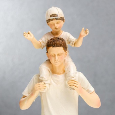 Souvenir Polystone "Father and Son" 25.5x6x8.5 cm-4