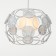 Lamp Bayerlux 2743/1wt E27 40W white 32x32x24-124 cm