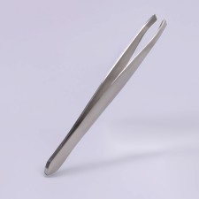Pinzet beast, narrow, 9 cm, silver color