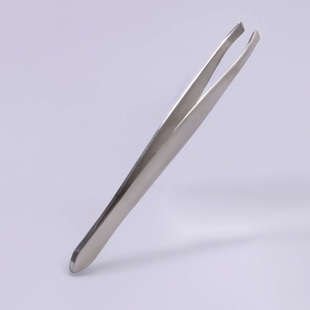 Pinzet beast, narrow, 9 cm, silver color