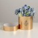 Gift gift, packaging, “with all my heart”, gold, 12 x 12 cm