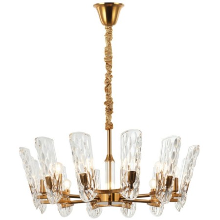 Suspension chandelier Darling 12XE14 40W, size 80x80x60-150 cm, bronze color-1