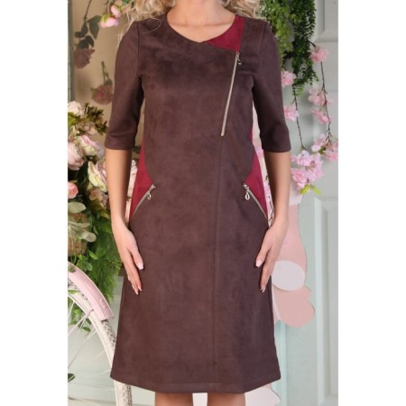 Women's dress, size 50, brown color-11
