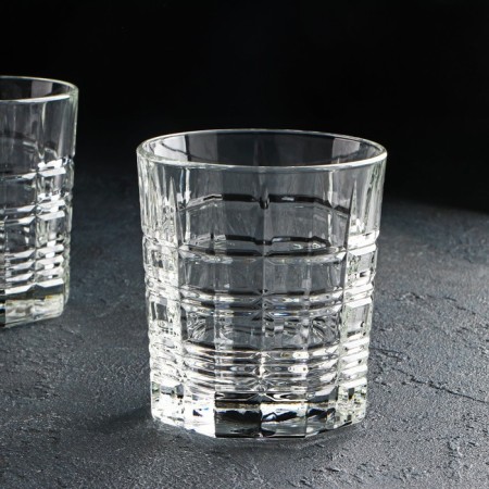 A set of low glass glasses Dallas, 300 ml, 6 pcs-1