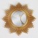 Wall mirror "stripes", D mirror surface 11 cm, golden color