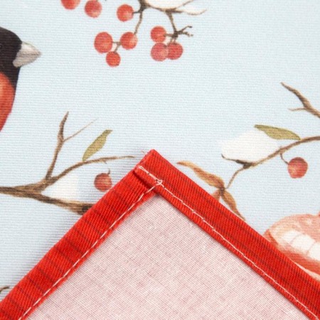 Apron "Ethel" Winter Birds 60x70cm, 100% cotton, sarzha 190 g/m2-2