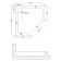 Show's pallet niagara ng-90-90d, 90x90x13 cm, acrylic, trapezoid