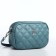 Bag Cross-Bodi with a zipper, blue color