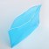 Cosmetic bag with zip-gl., Blue color