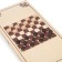 Backgammon "turns", wooden board 60 x 60 cm, with a field for playing checkers