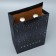 Gift package for two bottles, packaging, Black, 35 x 20 x 9 cm