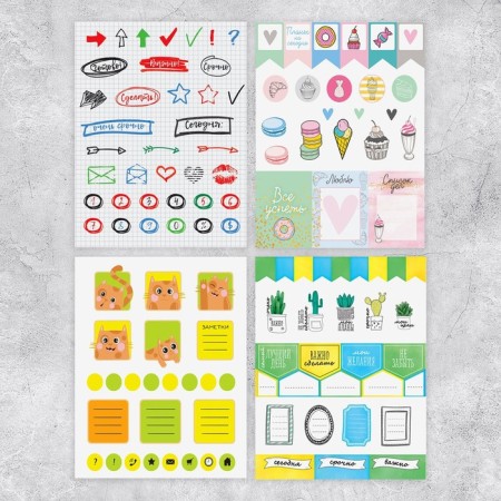 Album of stickers, 8 sheets, Sweet Life, 11 x 16 cm-1