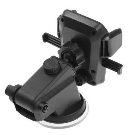 Phone holder on suction cup, sliding 6.5-10 cm, black-4