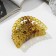 Hair crab "matte" flowers beads, 7 cm, mix