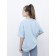 T-shirt unisex, size 46, heavenly blue color