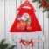 New Year's cap "Santa Claus" with pigtails, 40x27 cm, mix