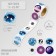 Stick Paper "You - the whole world" d = 2.5 cm 252 pcs in the roll