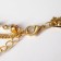 Piece "chain" crumpled square, color gold, l = 54 cm