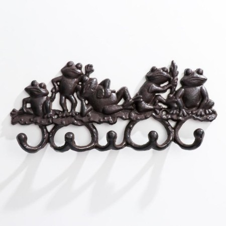 Decorative metal hooks "Frogs" 14x31x4 cm-2