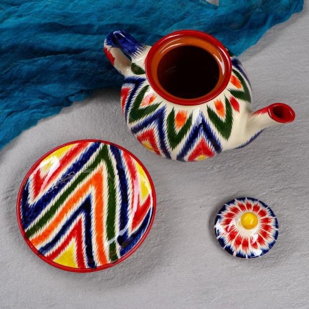 Set of Tea Rishtan Ceramics "Atlas", 9 items (teapot-0.8l, bowls- 0.3l)-4