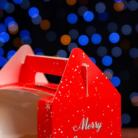 Box for 2 cupcake "Happy New Year!" 16.5 x 9.2 x 8.7 cm-2