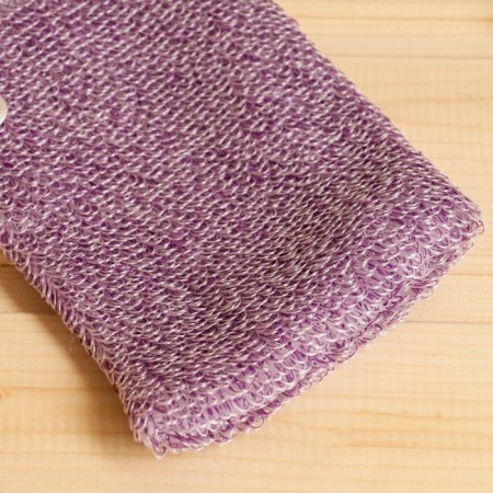 Bath Moacher with handles "Banika", purple, polyester, 20x10cm-1
