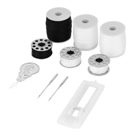 Sewing machine KitFort KT-6041, 7.2 W, 12 operations, semi-automatic, white-9