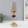 Climber Metal, glass per 1 candle "Etna" D-8 cm, gold 11.5x11.5x38.5 cm