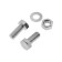 Bolt bolt master, with a hexagonal head, galvanized, Din933, M8x20 mm, 6 pcs