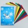 Cardboard color, A4, 10 sheets, 10 colors, coated, one -sided, in a folder, 240 g/m², cold heart
