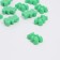Bead "Bear marmalade" (set 10 pcs.), 1.8 × 1.2 × 0.8 cm, green color