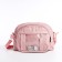 Youth bag with a zipper, pink color