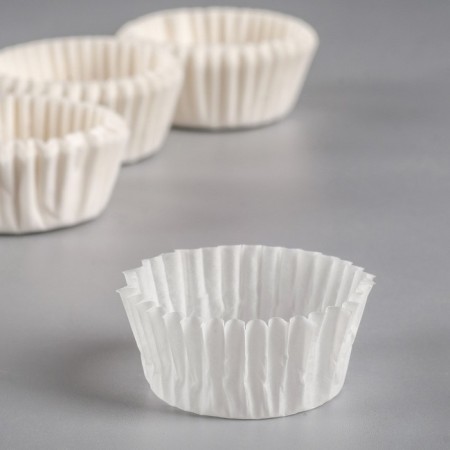 Baking shape white, 3 x 1.5 cm