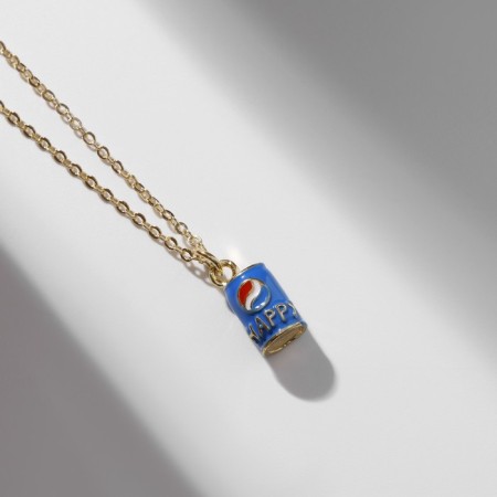 Pendant "love" soda, blue in gold, 40 cm