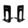 Holder (limiter) Book stand 21x16x13 cm, 2 pieces, metal, black
