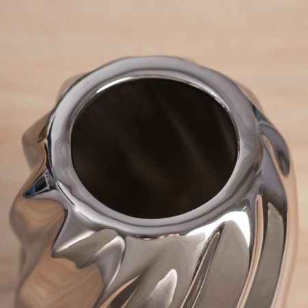 VAZ Coramics Table "Oswald" D-6 cm, 20x10 cm, silver-2
