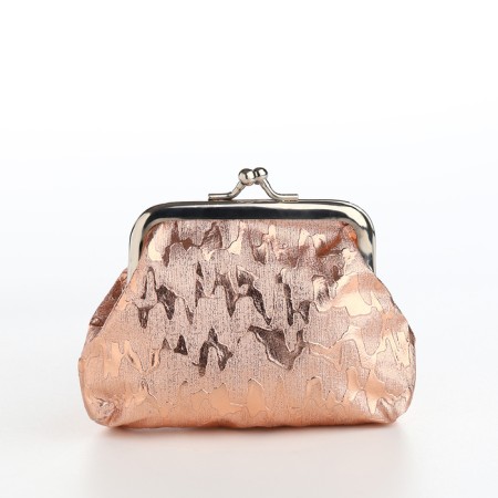 Women's wallet on the farmar, bronze color-1