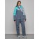 Ski suit, size 42, turquoise color