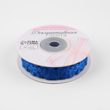 Figure tape "Flower", 18 mm, 9 ± 0.5 m, blue color-1