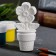 Figure for coloring "Flower in a pot" White, 4x3x8.7cm