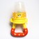 Nibbler "Girafics", with silicone mesh, yellow/red color