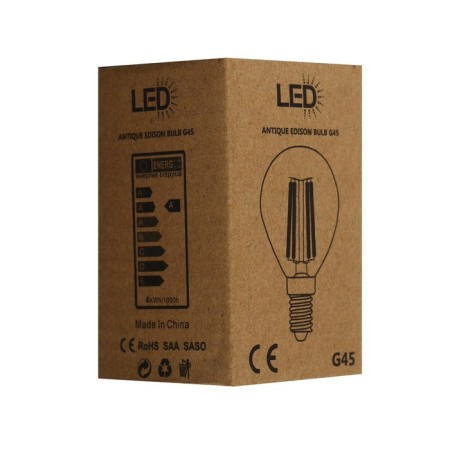 LED lamp, G45, E27, 4 W, 3000K, 220 V, transparent-2