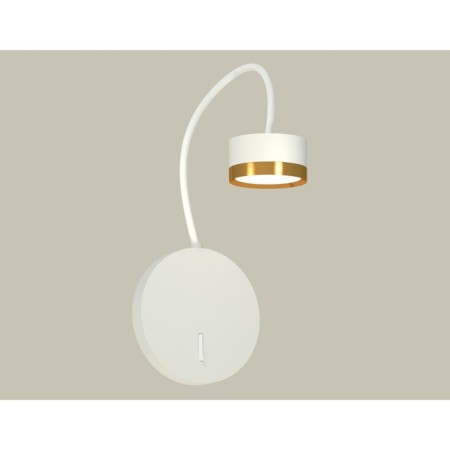Wall lamp with Ambrella Light, XB9595152, GX53 LED 12 W switch, white sand, yellow gold.