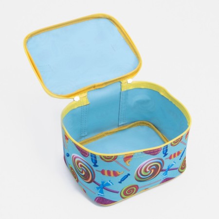 Cosmetic bag with lightning, blue/multi -colored color-2