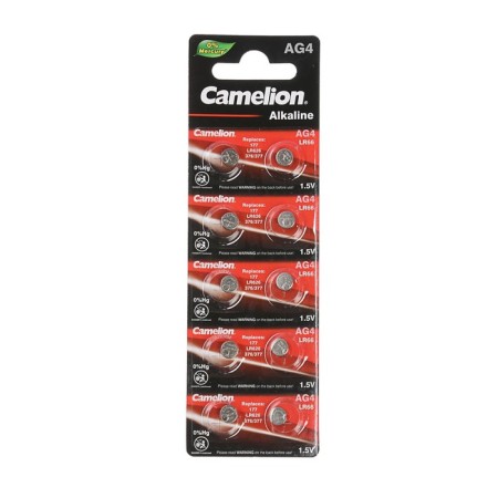 Battery Alkalin Camelion Mercury Free, AG4 (377, LR626) -10BL, 1.5V, blister, 10 pcs.-2