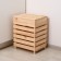 Box for vegetables and fruits, 30 × 40 × 50 cm, wooden, with a lid, Greengo