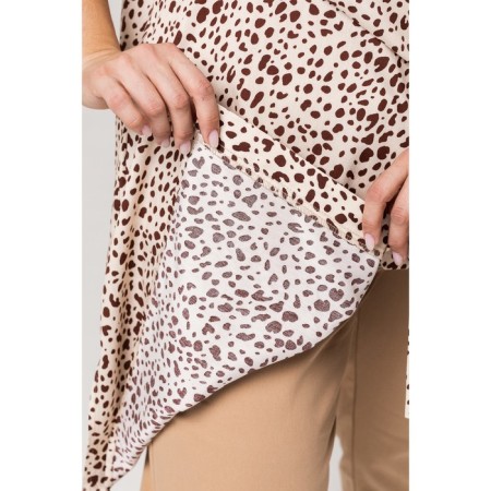 Female tunic, size 66, beige color-7